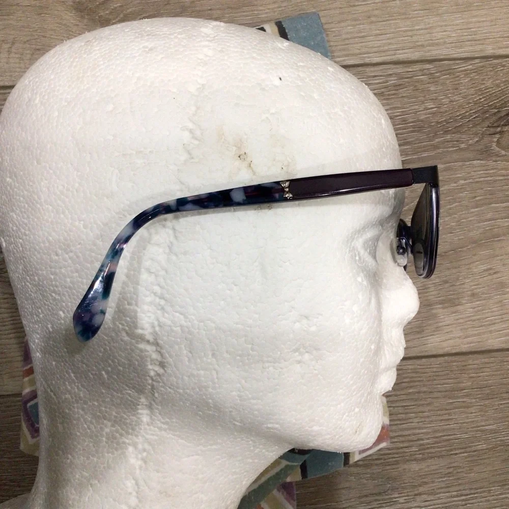 Ted Baker Blue/Purple Metal/Marbled Eyeglasses Frames